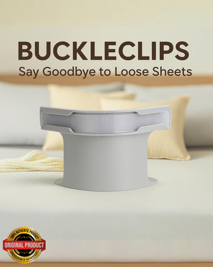 "BUCKLECLIPS" bedsheet fasteners