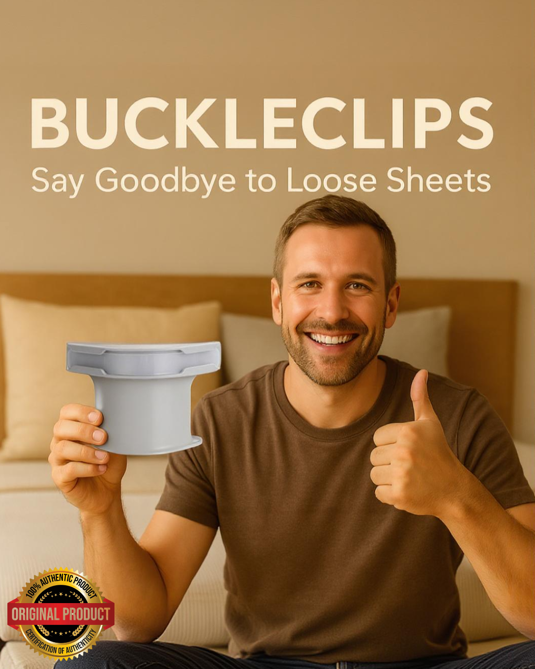 "BUCKLECLIPS" bedsheet fasteners