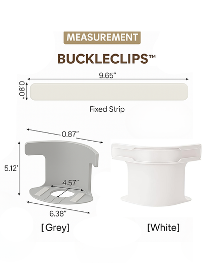 "BUCKLECLIPS" bedsheet fasteners